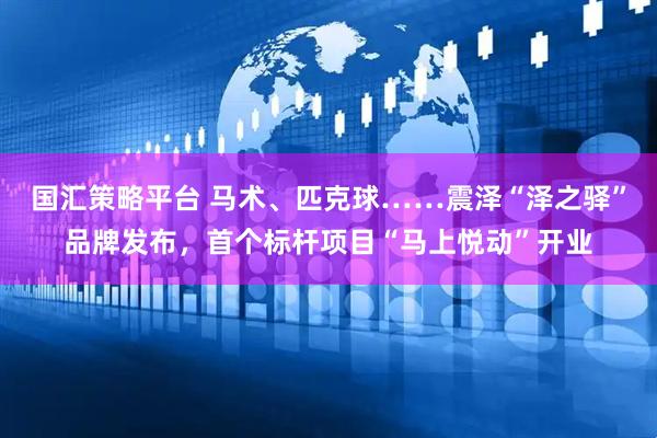 国汇策略平台 马术、匹克球……震泽“泽之驿”品牌发布，首个标杆项目“马上悦动”开业